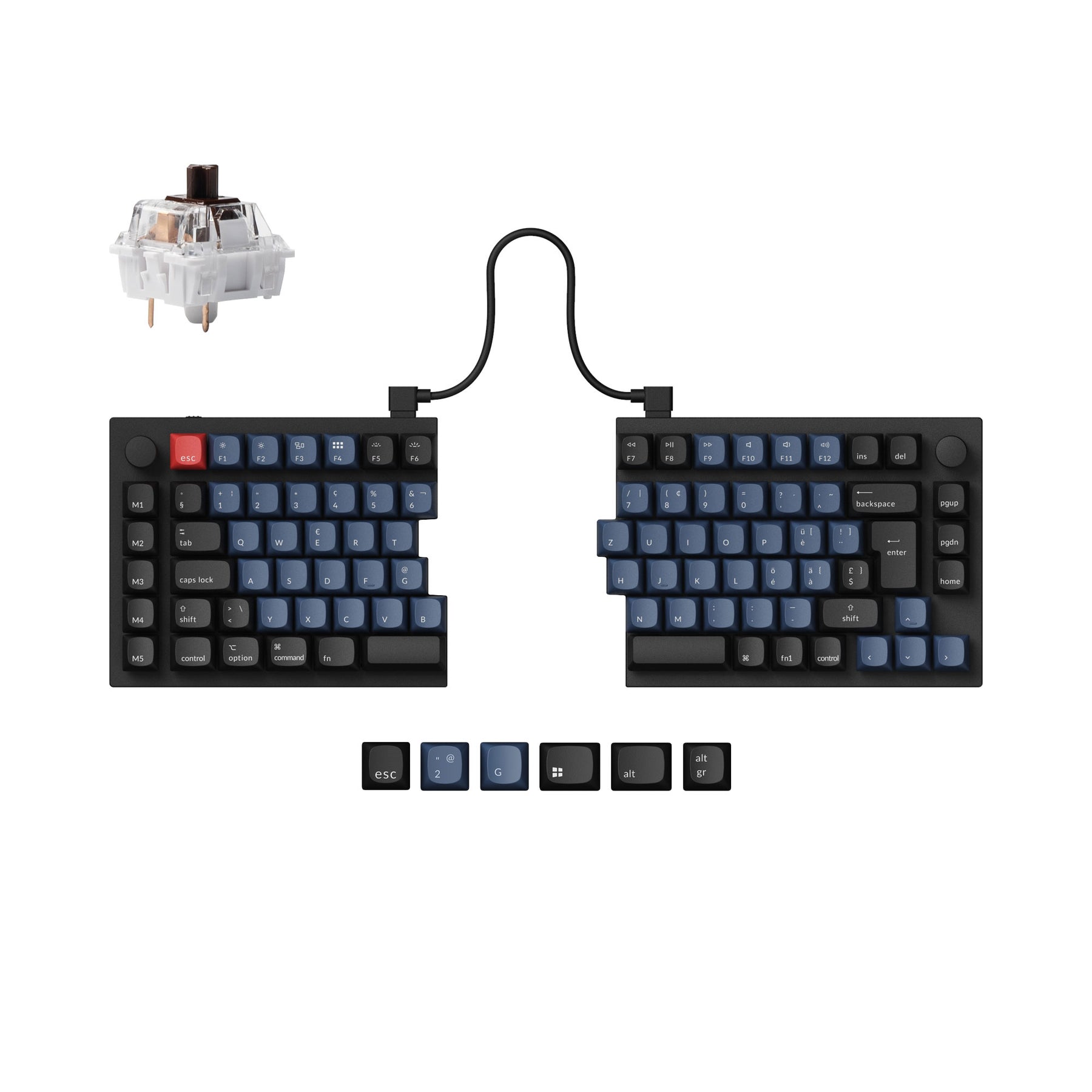 Keychron Q11 QMK Custom Mechanical Keyboard ISO Layout Collection