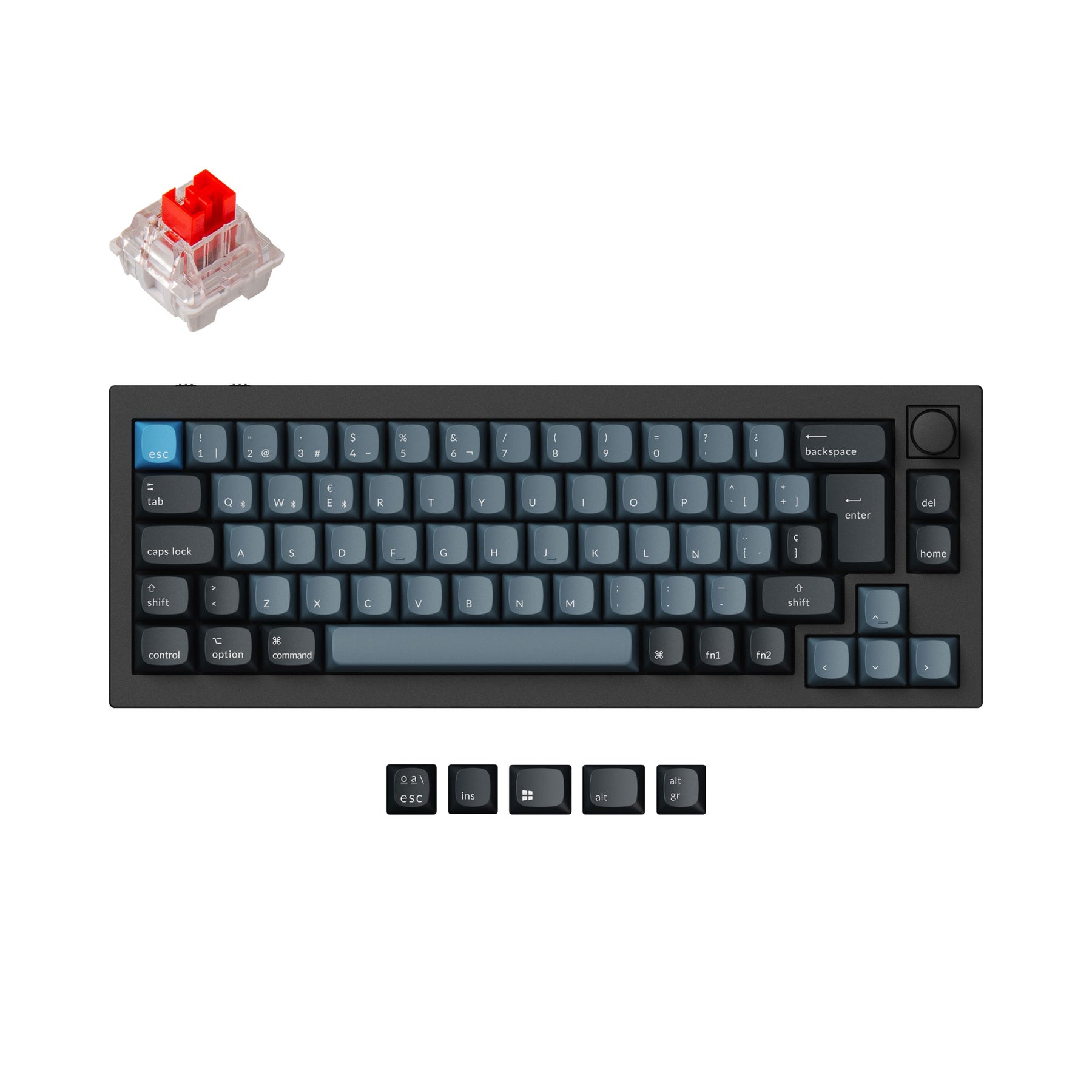 Keychron Q2 Pro QMK/VIA Wireless Custom Mechanical Keyboard ISO Layout Collection