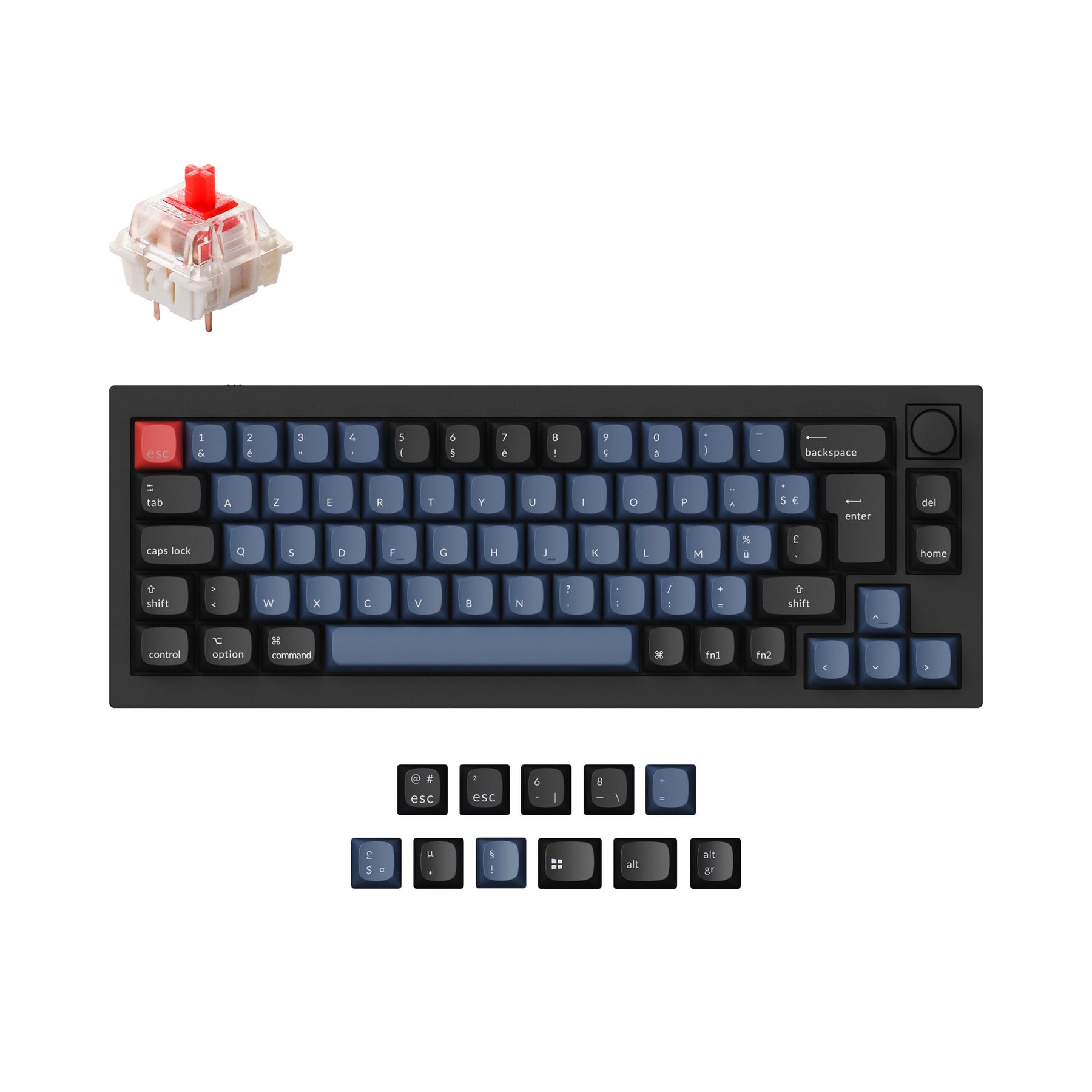 Keychron Q2 QMK Custom Mechanical Keyboard ISO Layout Collection