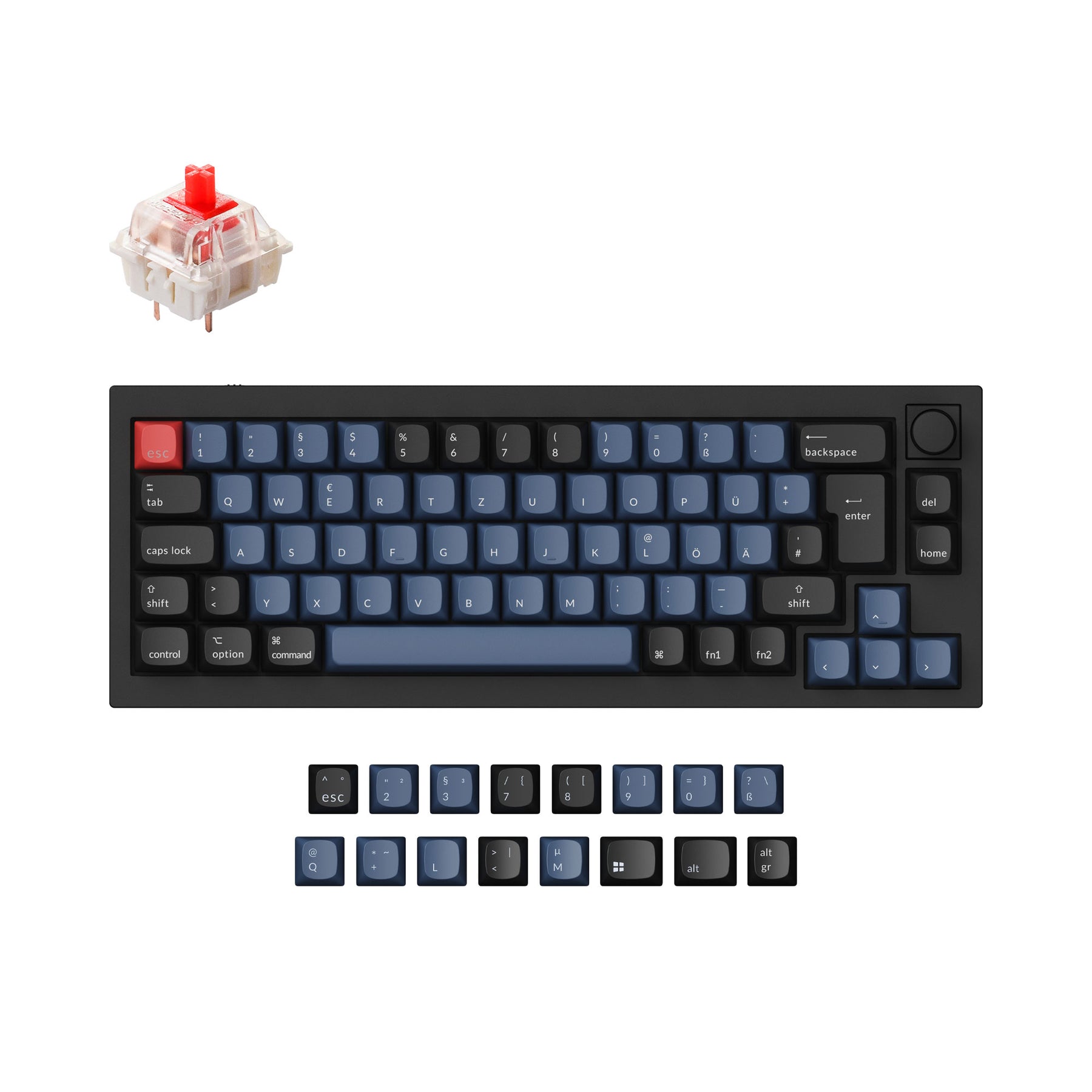 Keychron Q2 QMK Custom Mechanical Keyboard ISO Layout Collection