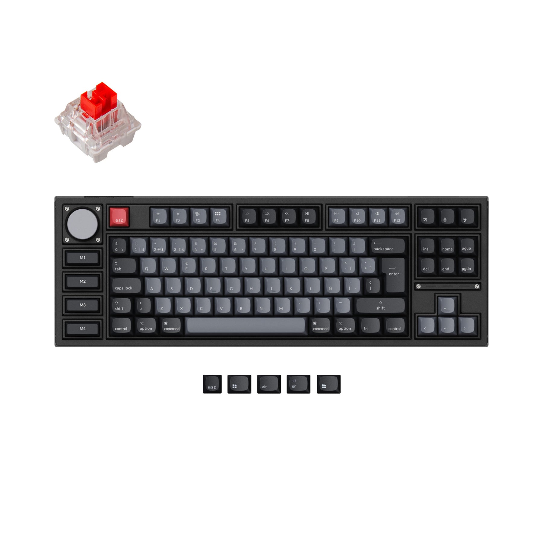 Keychron Q3 Pro QMK/VIA Wireless Custom Mechanical Keyboard ISO Layout Collection