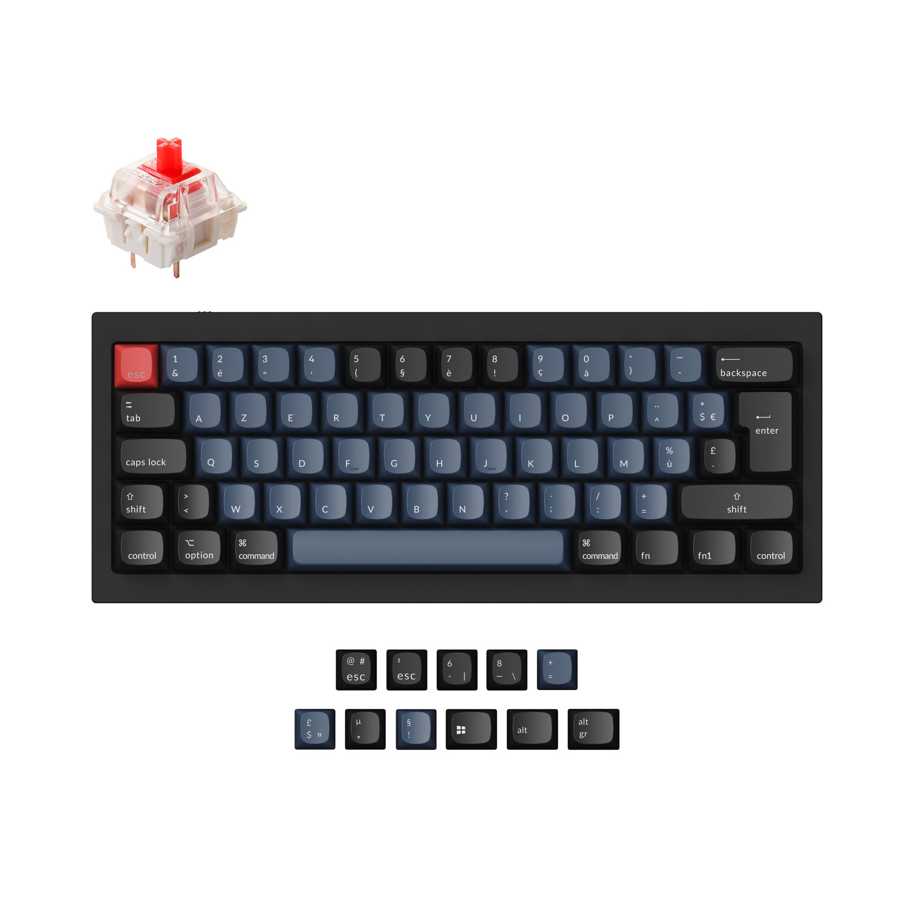 Keychron Q4 QMK Custom Mechanical Keyboard ISO Layout Collection