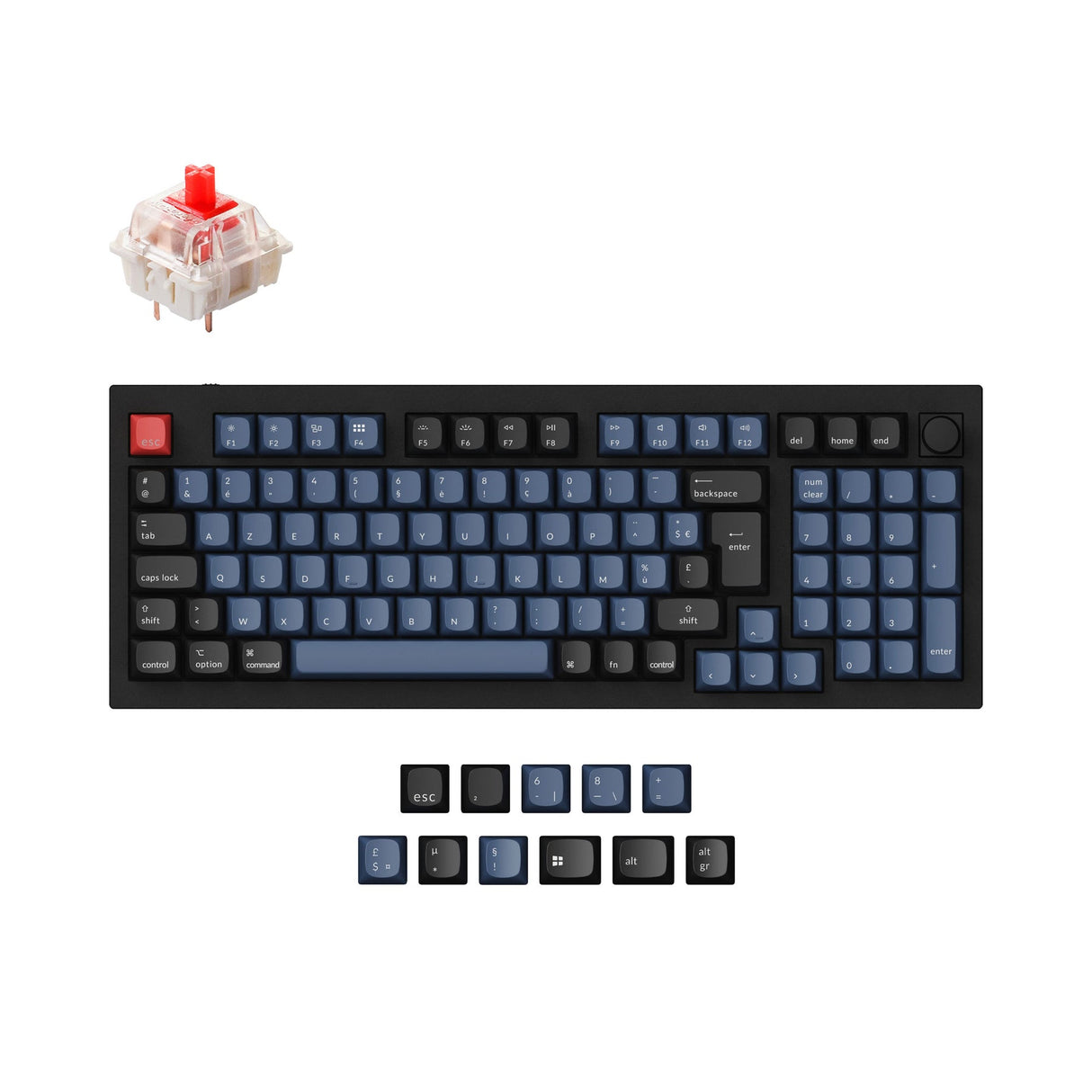 Keychron Q5 QMK Custom Mechanical Keyboard ISO Layout Collection