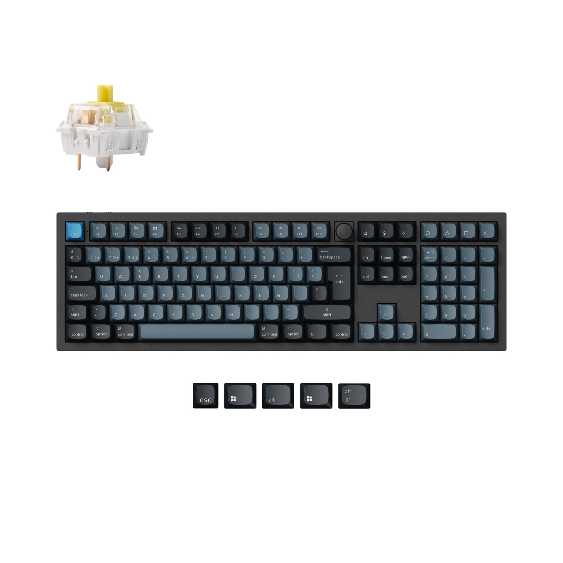 Keychron Q6 Pro QMK/VIA Wireless Custom Mechanical Keyboard ISO Layout Collection