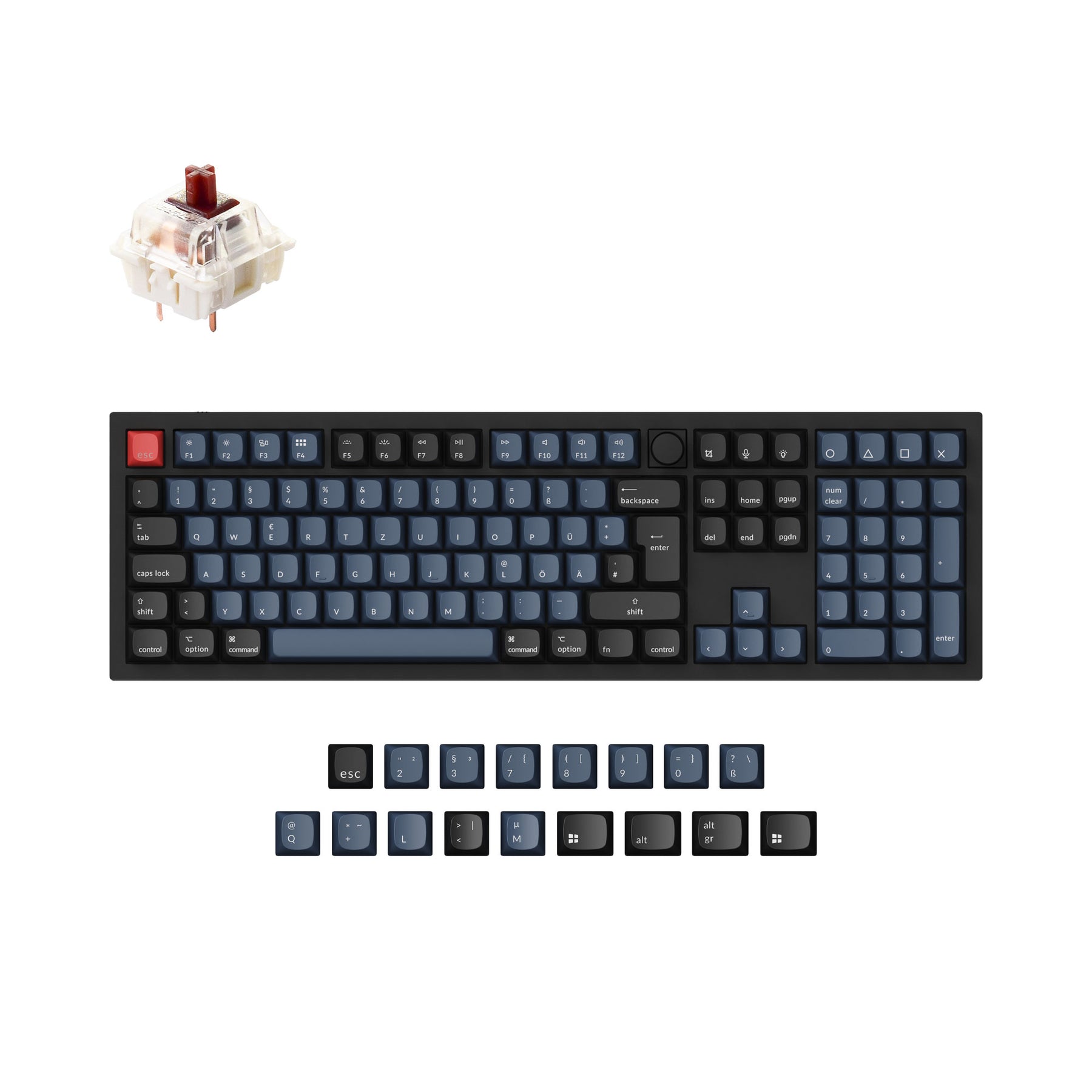 Keychron Q6 QMK Custom Mechanical Keyboard ISO Layout Collection