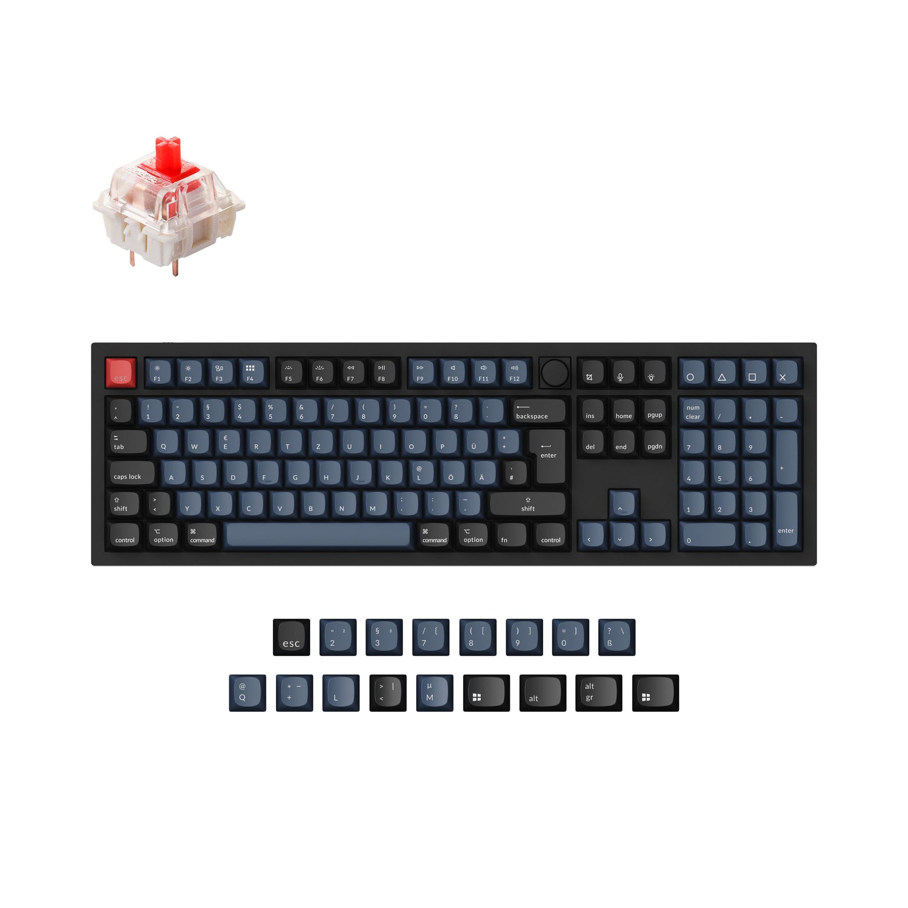 Keychron Q6 QMK Custom Mechanical Keyboard ISO Layout Collection