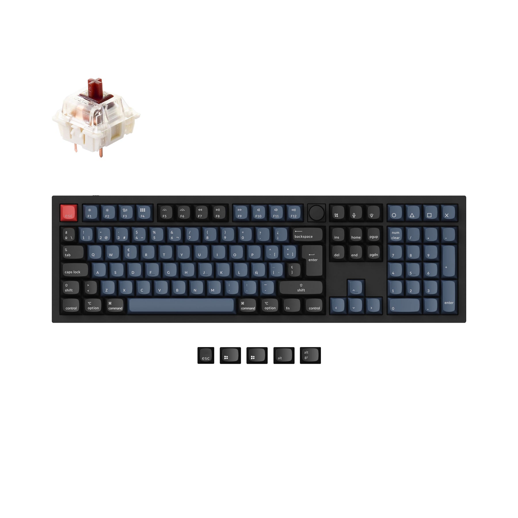 Keychron Q6 QMK Custom Mechanical Keyboard ISO Layout Collection