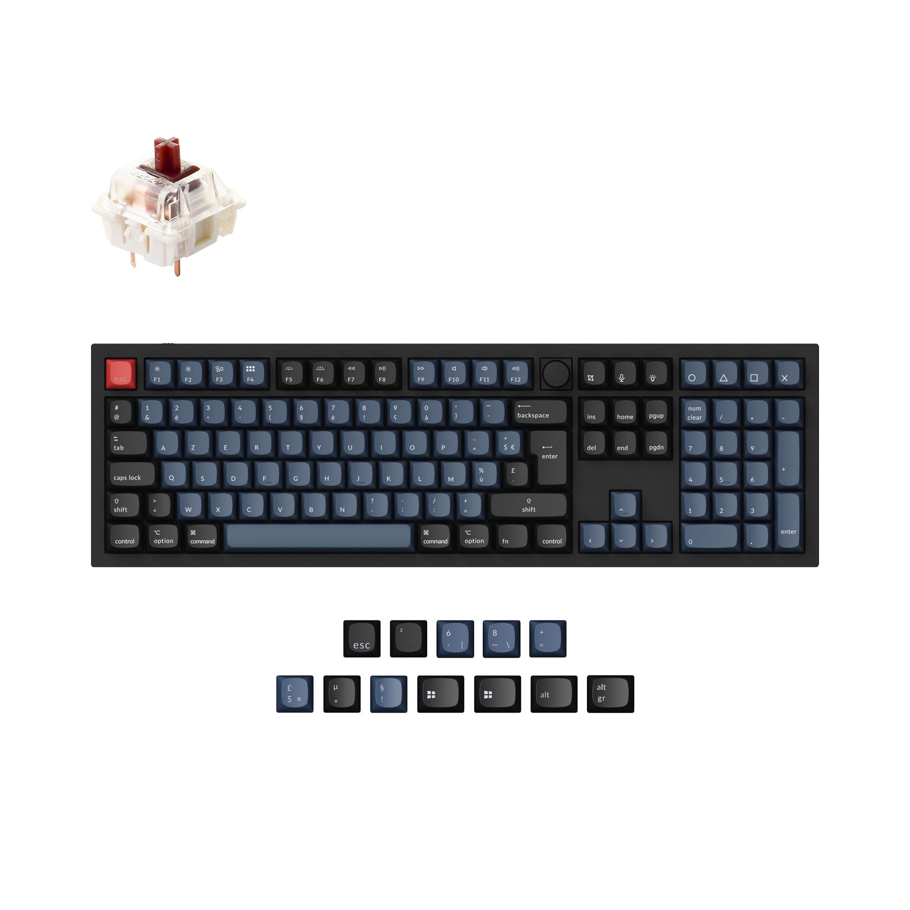 Keychron Q6 QMK Custom Mechanical Keyboard ISO Layout Collection