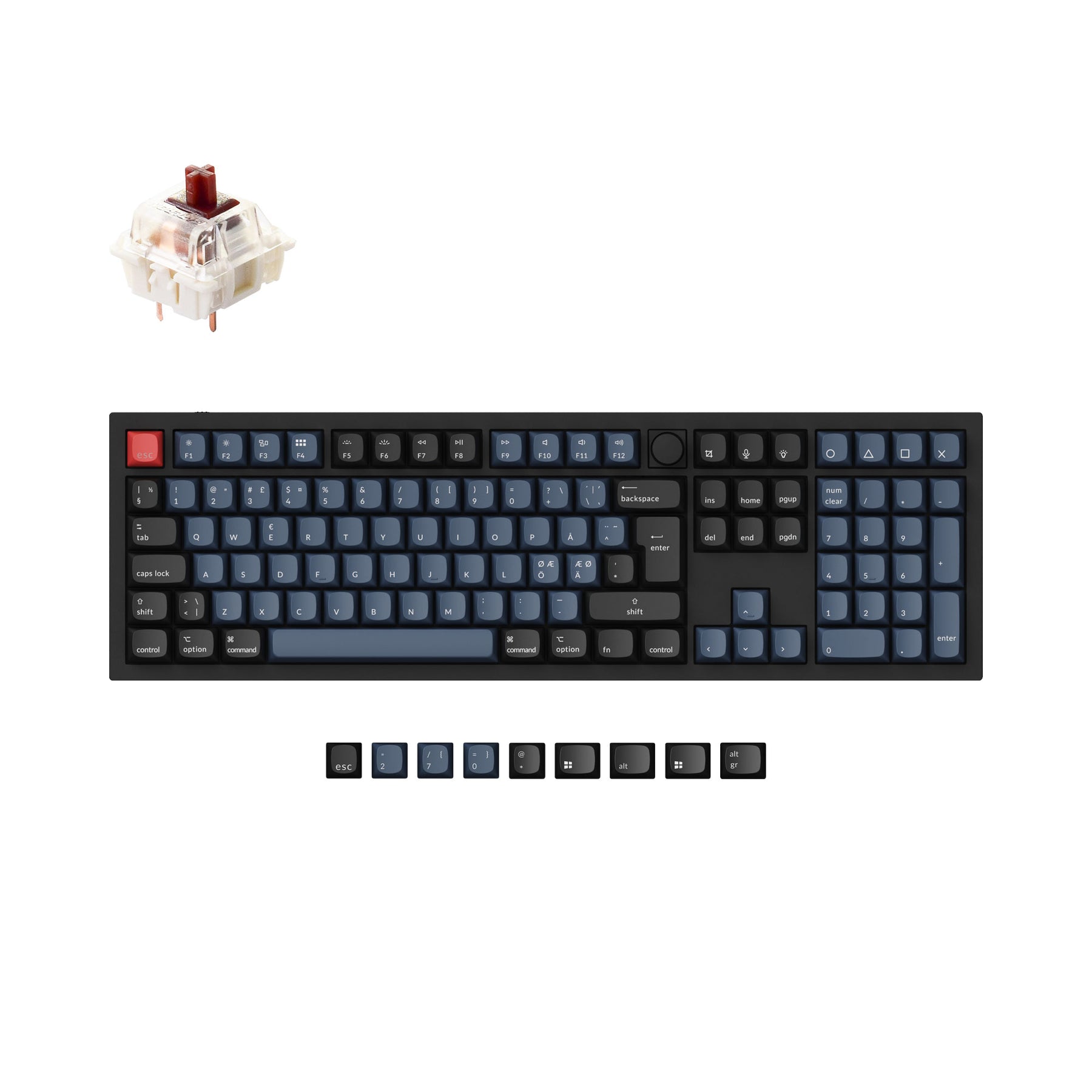 Keychron Q6 QMK Custom Mechanical Keyboard ISO Layout Collection