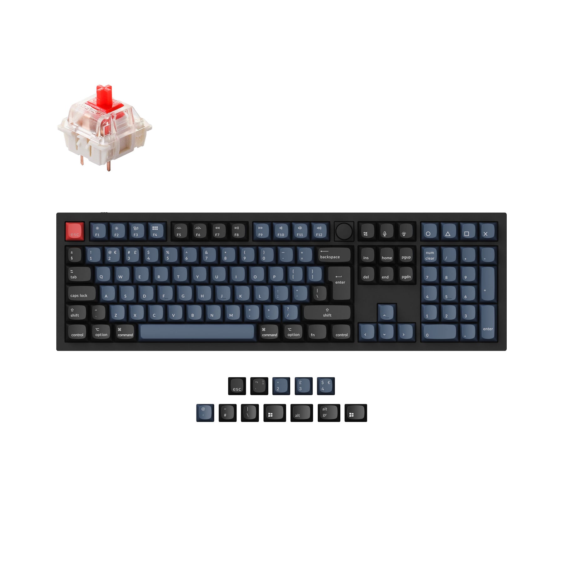 Keychron Q6 QMK Custom Mechanical Keyboard ISO Layout Collection