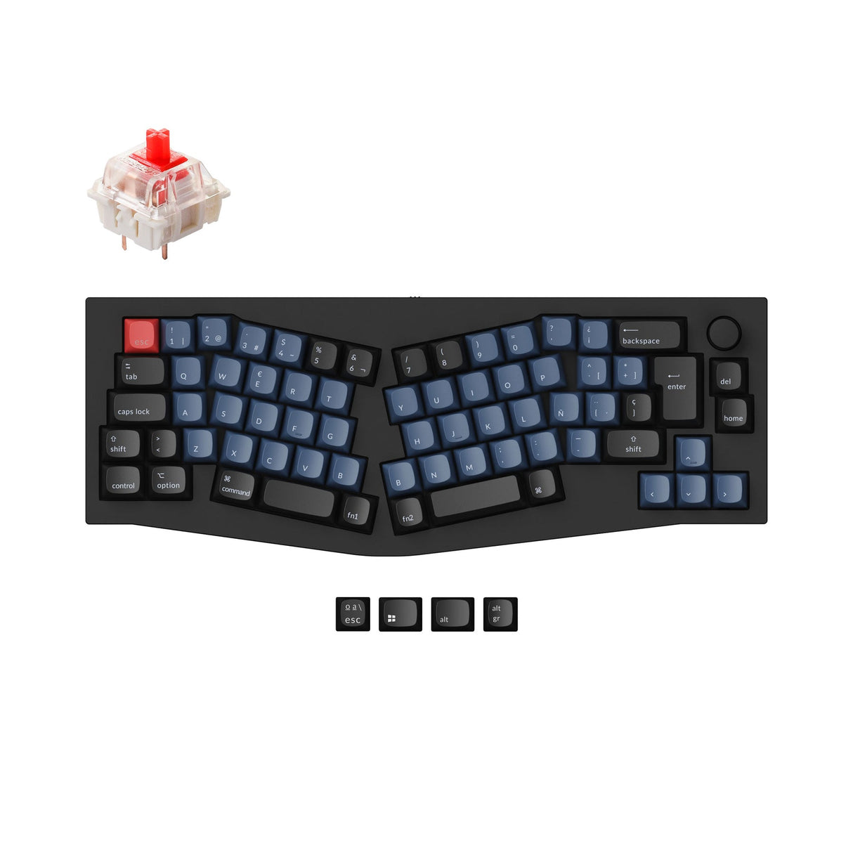 Keychron Q8 (Alice Layout) QMK Custom Mechanical Keyboard ISO Layout Collection