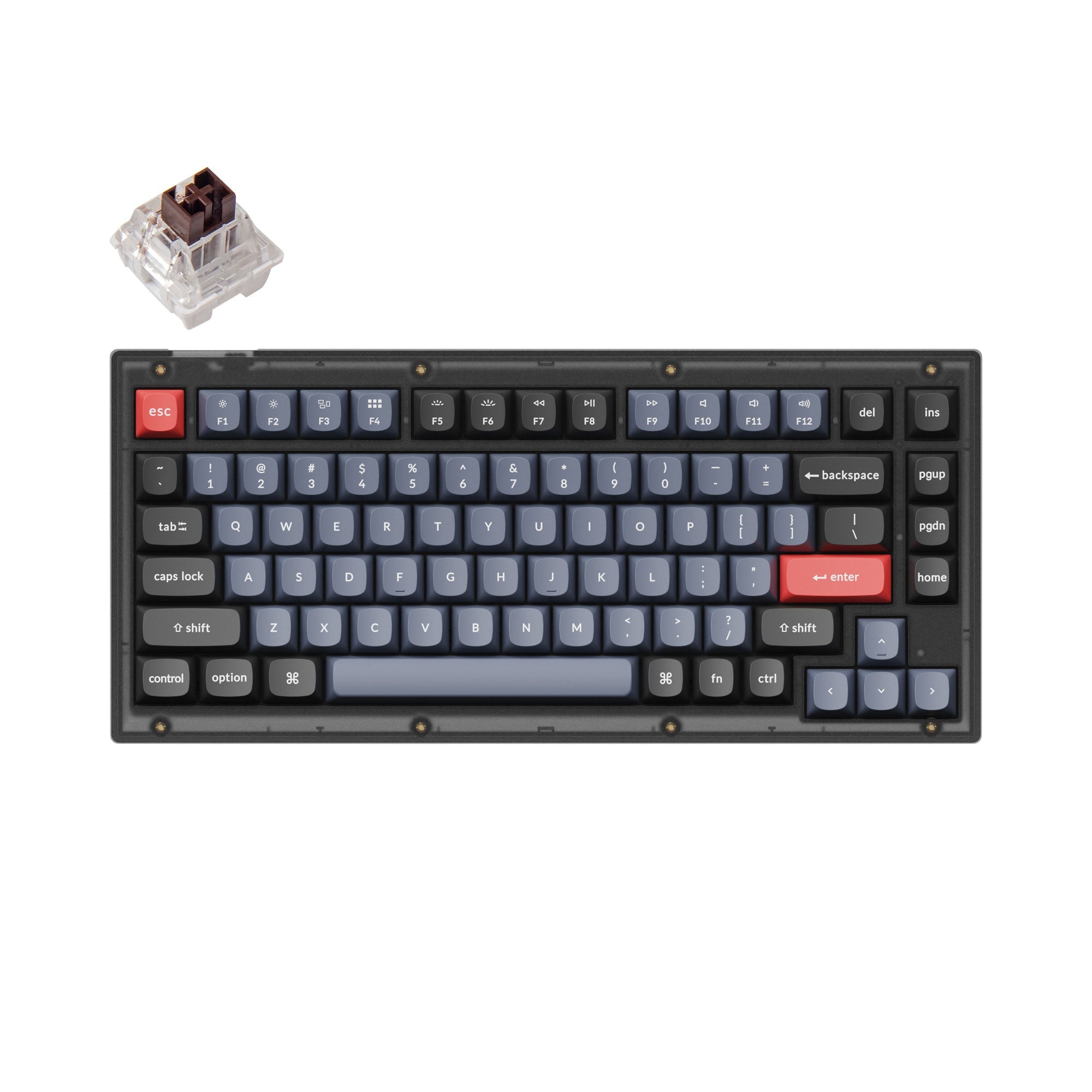 Keychron V1 QMK Custom Mechanical Keyboard (ANSI Layout)