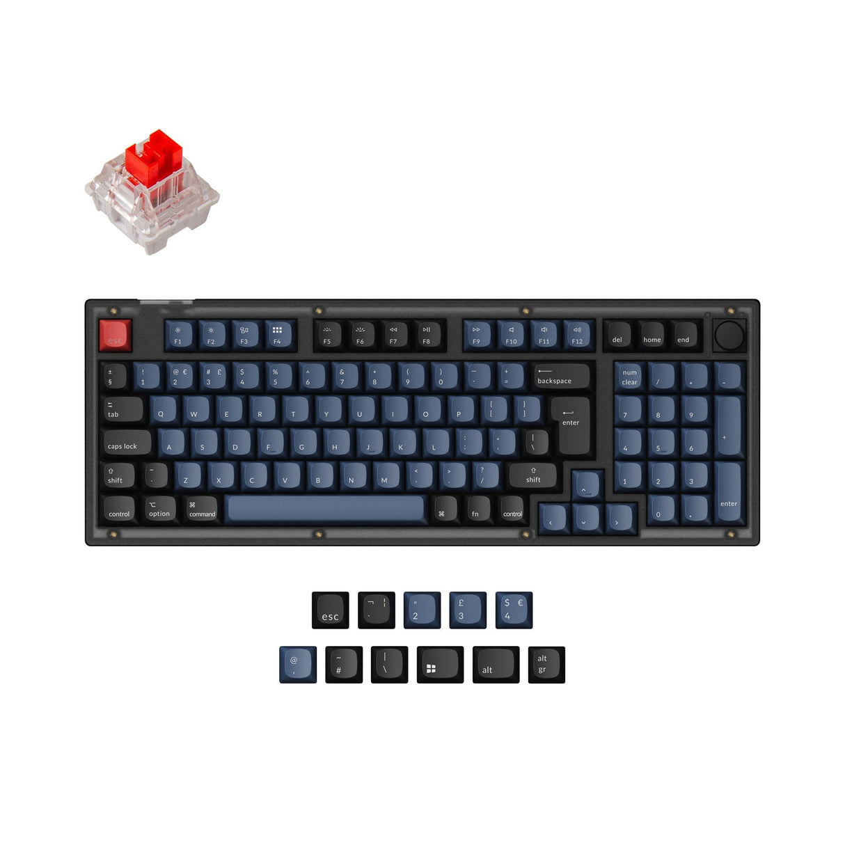 Keychron V5 QMK Custom Mechanical Keyboard ISO Layout Collection