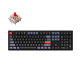 Keychron Q6 QMK/VIA custom mechanical keyboard full size aluminum for Mac Windows Linux fully assembled black frame with Gateron G Pro switch red