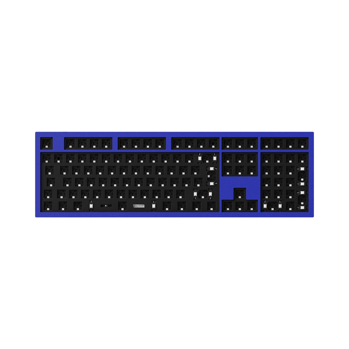 Keychron Q6 QMK/VIA custom mechanical keyboard full size aluminum for Mac Windows Linux barebone blue frame