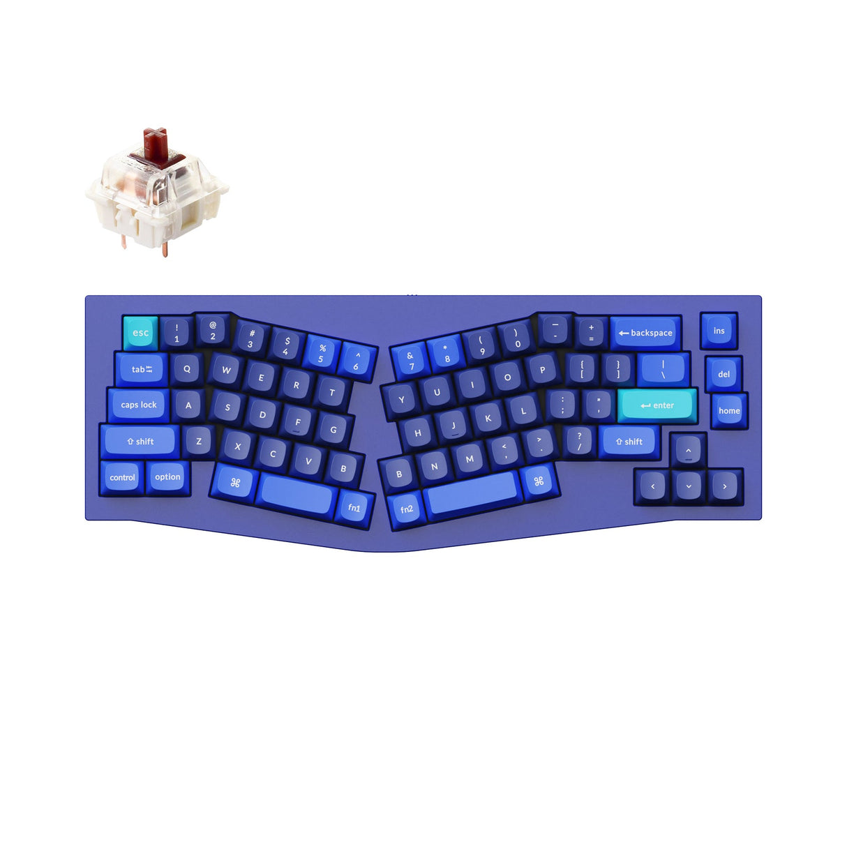 Keychron Q8 (Alice Layout) QMK Custom Mechanical Keyboard (US ANSI Layout)