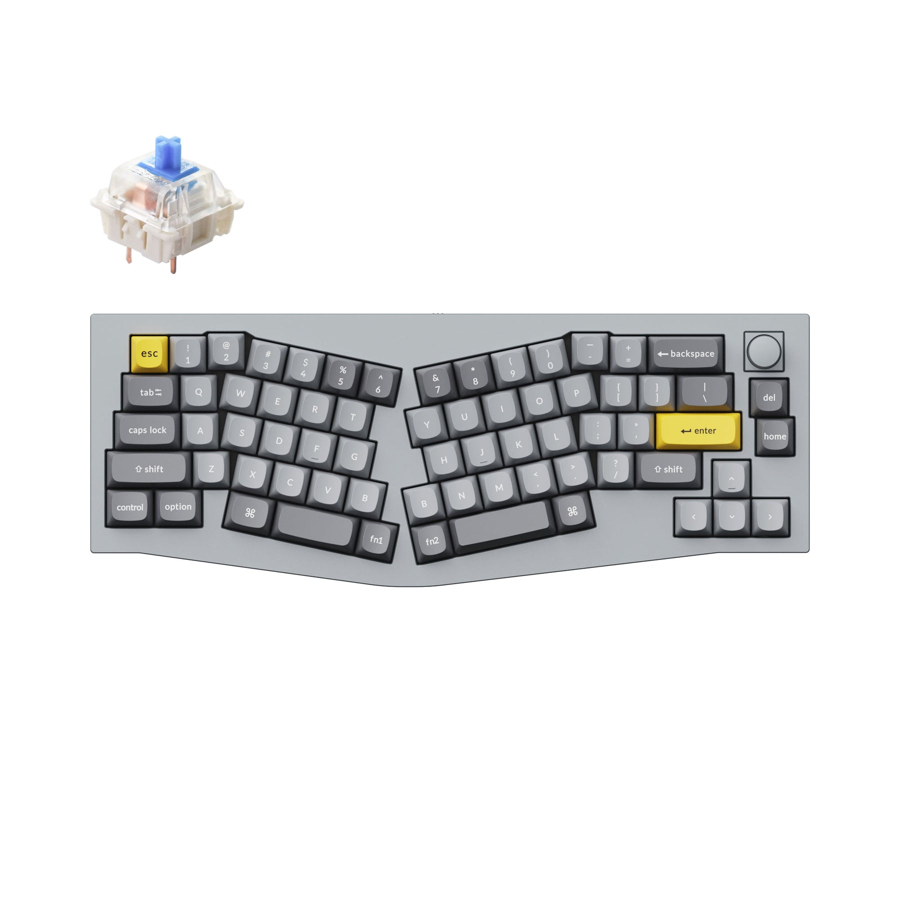 Keychron Q8 (Alice Layout) QMK Custom Mechanical Keyboard (US ANSI Layout)