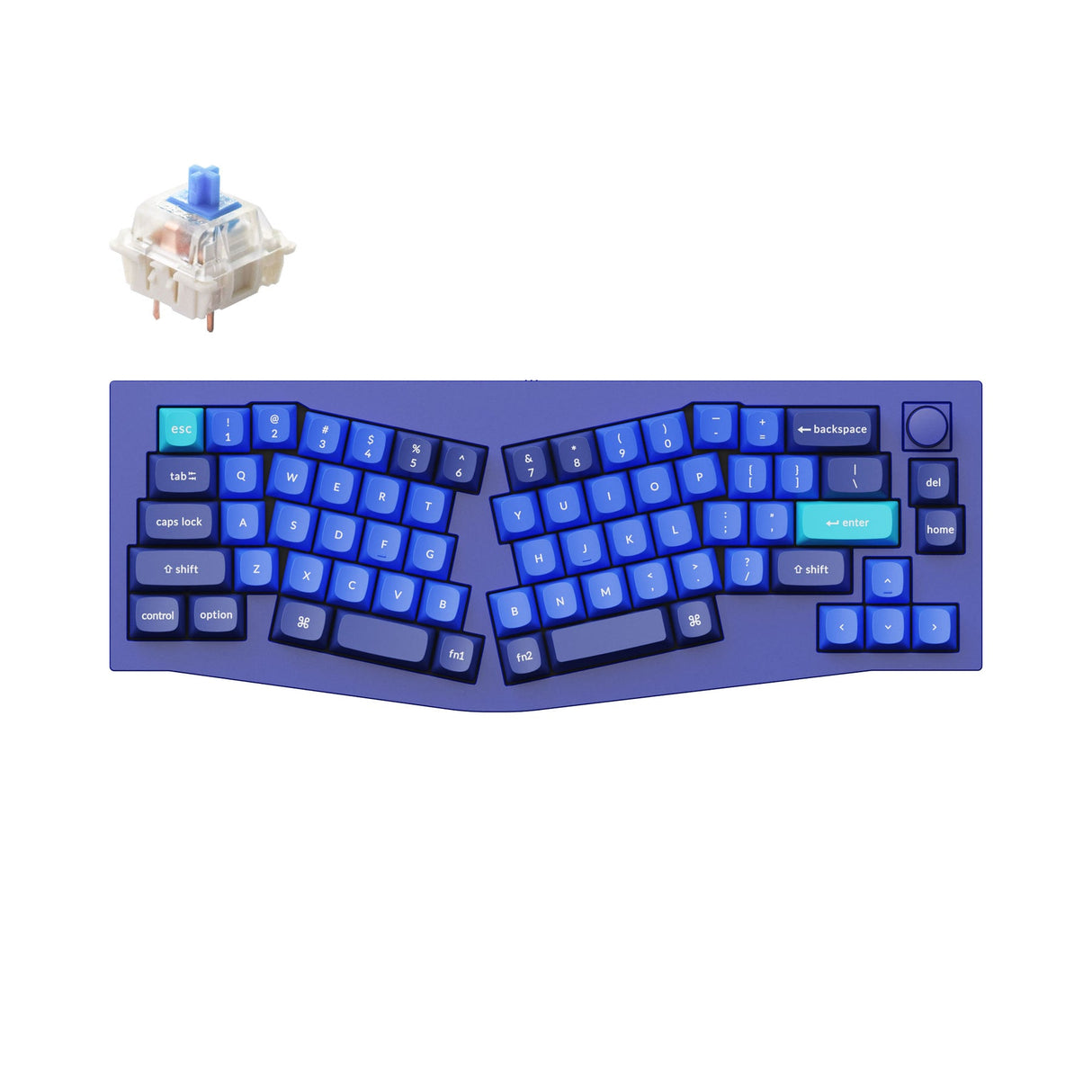 Keychron Q8 (Alice Layout) QMK Custom Mechanical Keyboard (US ANSI Layout)