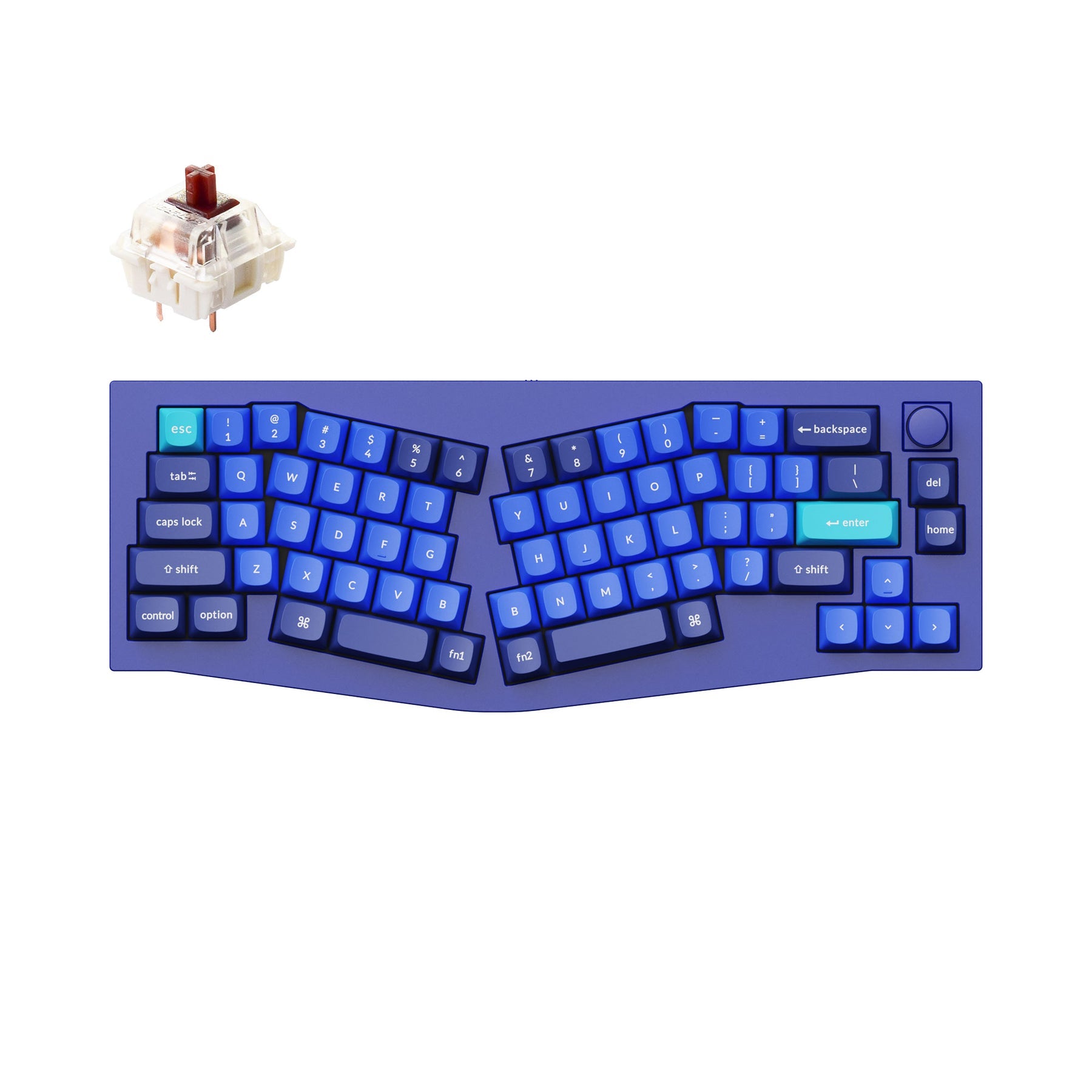 Keychron Q8 (Alice Layout) QMK Custom Mechanical Keyboard (US ANSI Layout)