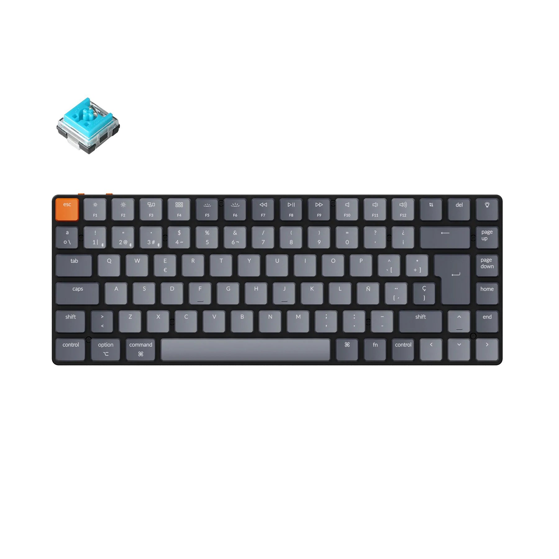 Keychron K3 Ultra-slim Wireless Mechanical Keyboard (ES ISO Layout) - Version 2