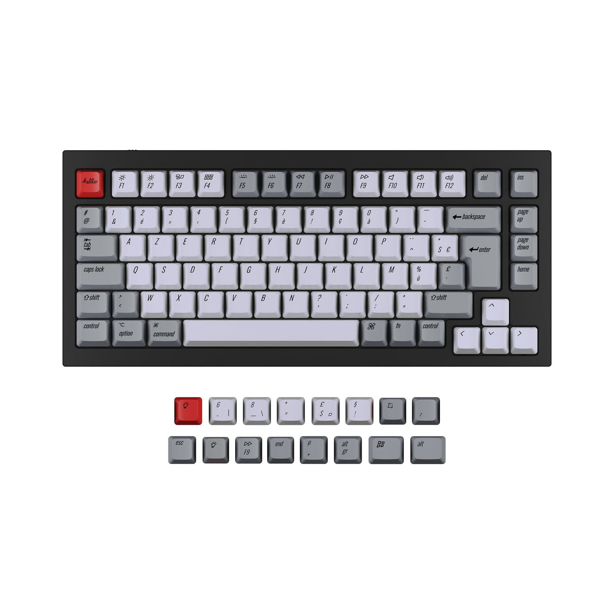 ISO Q1 & K2 OEM Dye-Sub PBT Keycap Set