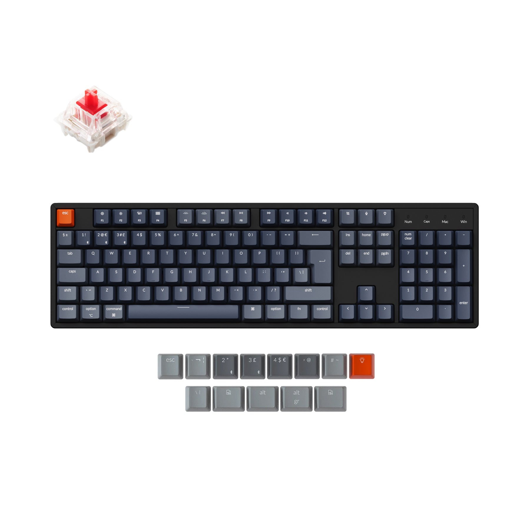 Keychron K10 Wireless Mechanical Keyboard (UK ISO Layout)