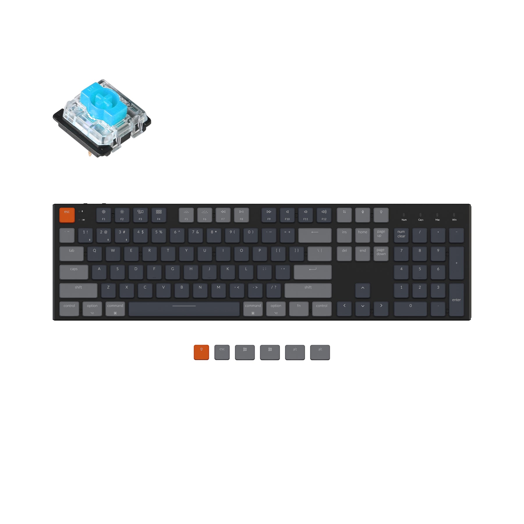 Keychron K5 Ultra-Slim Wireless Mechanical Keyboard (US ANSI Layout)