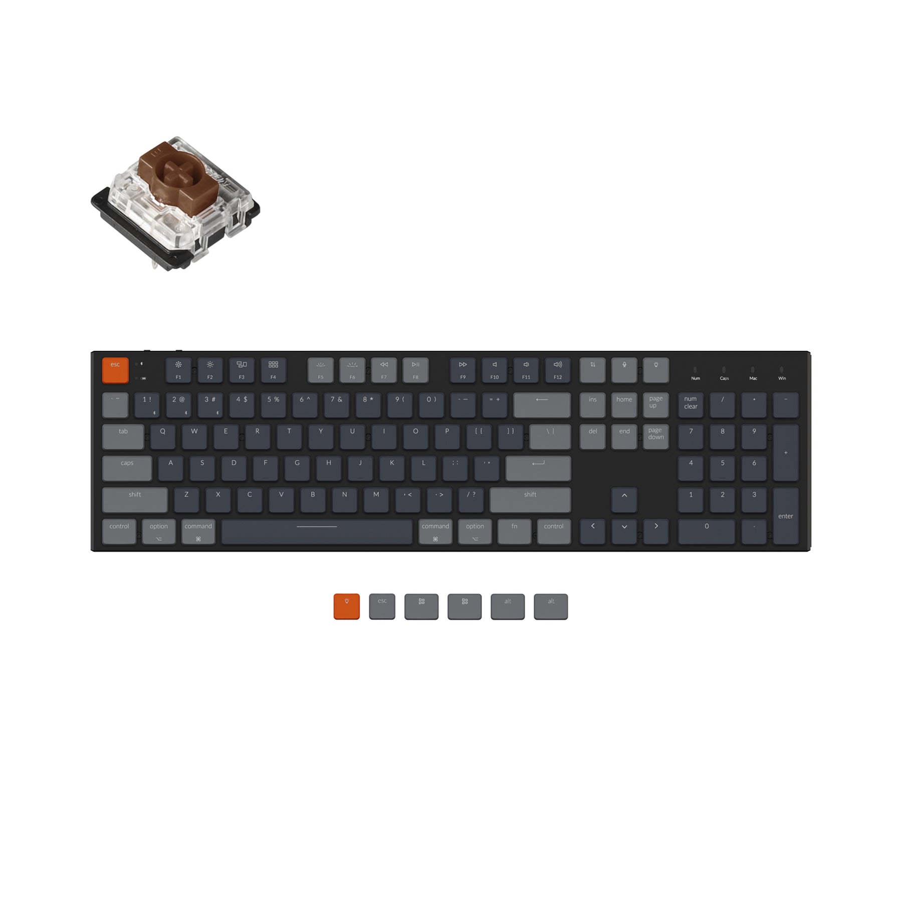 Keychron K5 Ultra-Slim Wireless Mechanical Keyboard (US ANSI Layout)