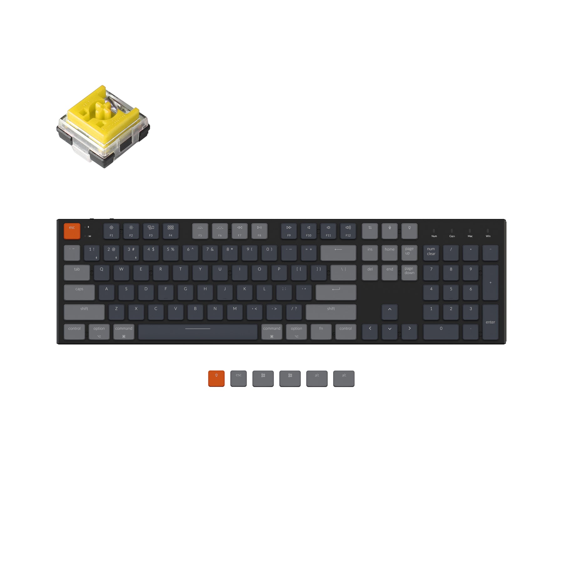 Keychron K5 Ultra-Slim Wireless Mechanical Keyboard (US ANSI Layout)