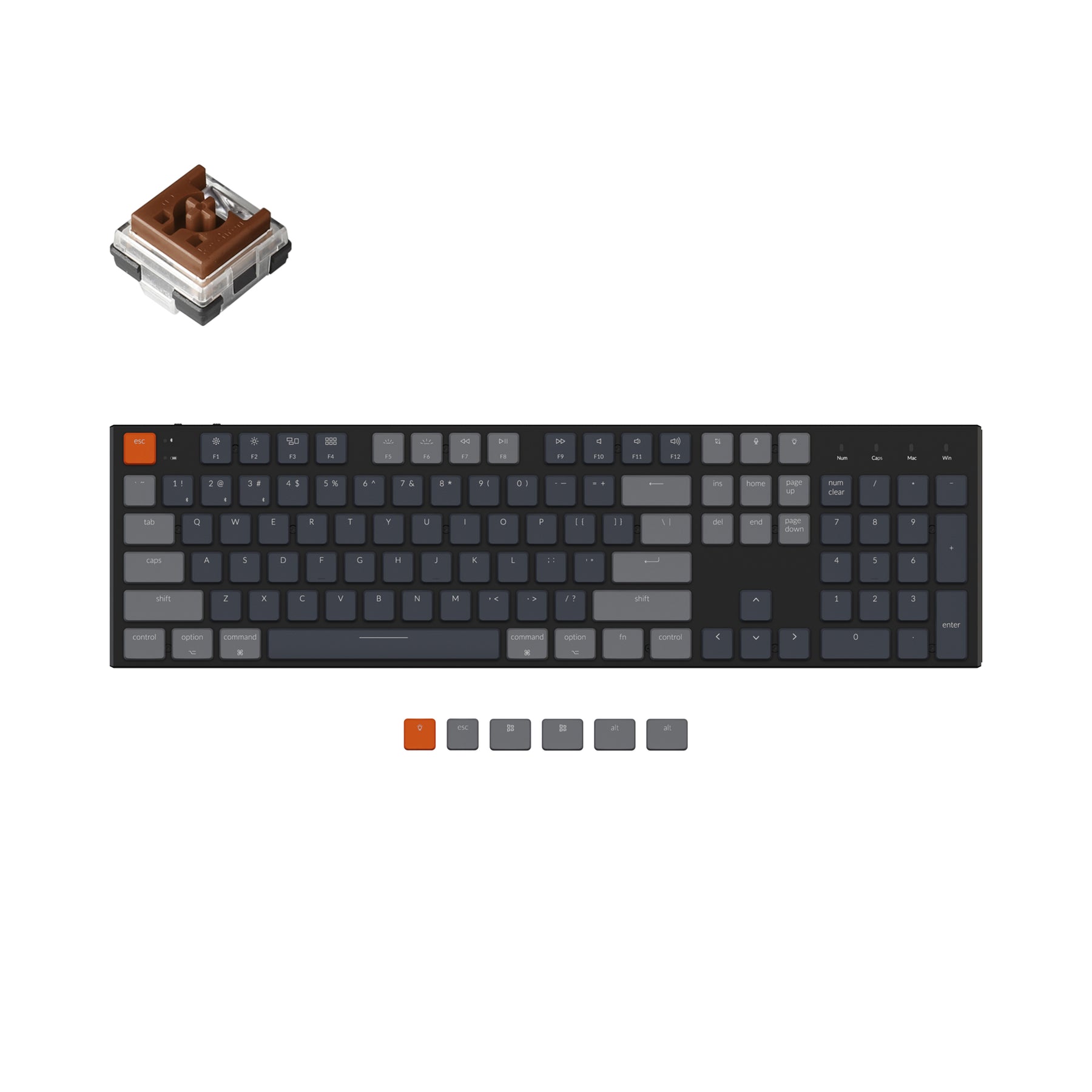 Keychron K5 Ultra-Slim Wireless Mechanical Keyboard (US ANSI Layout)