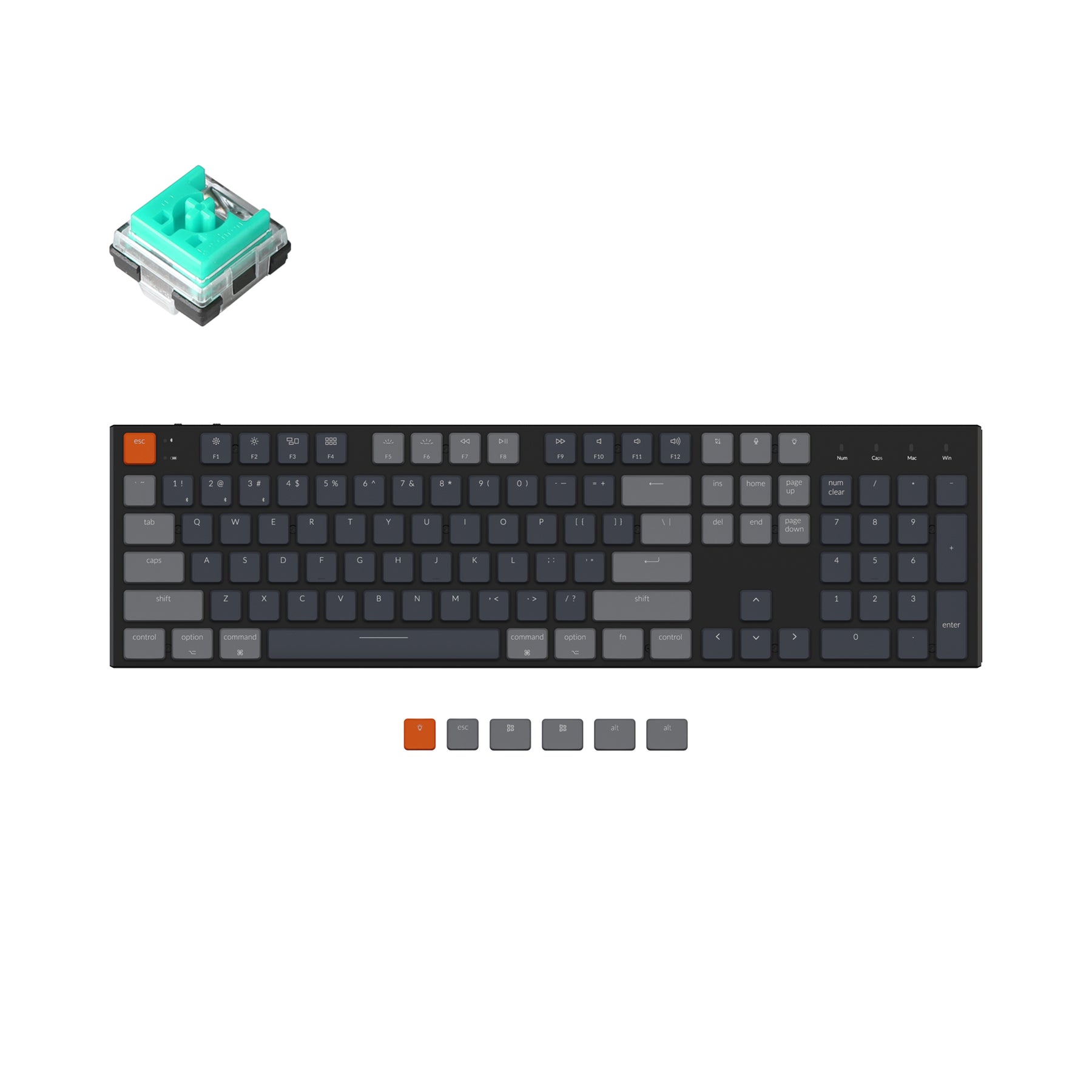 Keychron K5 Ultra-Slim Wireless Mechanical Keyboard (US ANSI Layout)