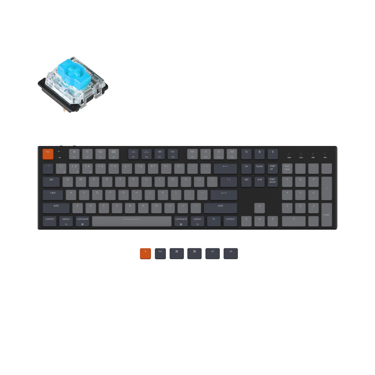 Keychron K5 Ultra-Slim Wireless Mechanical Keyboard (US ANSI Layout)