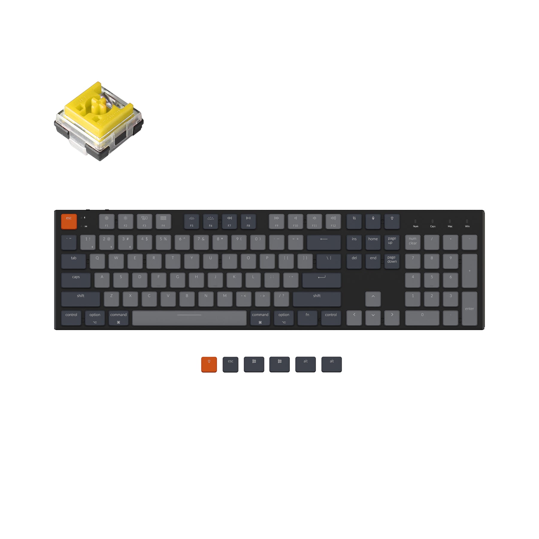 Keychron K5 Ultra-Slim Wireless Mechanical Keyboard (US ANSI Layout)