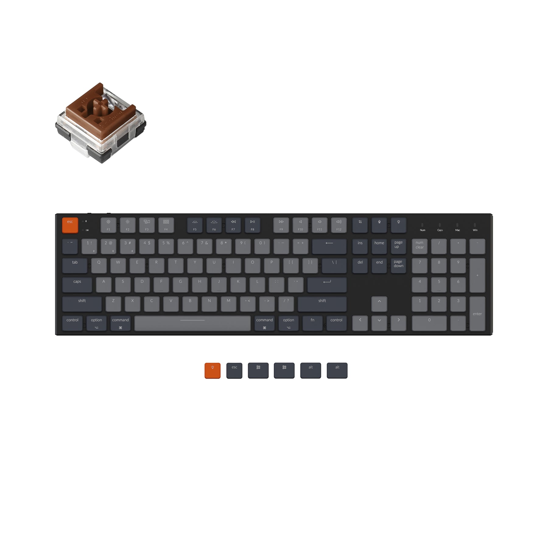 Keychron K5 Ultra-Slim Wireless Mechanical Keyboard (US ANSI Layout)